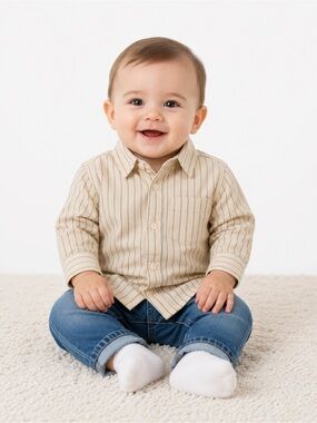 Janie and Jack boys button down top 12-18 months